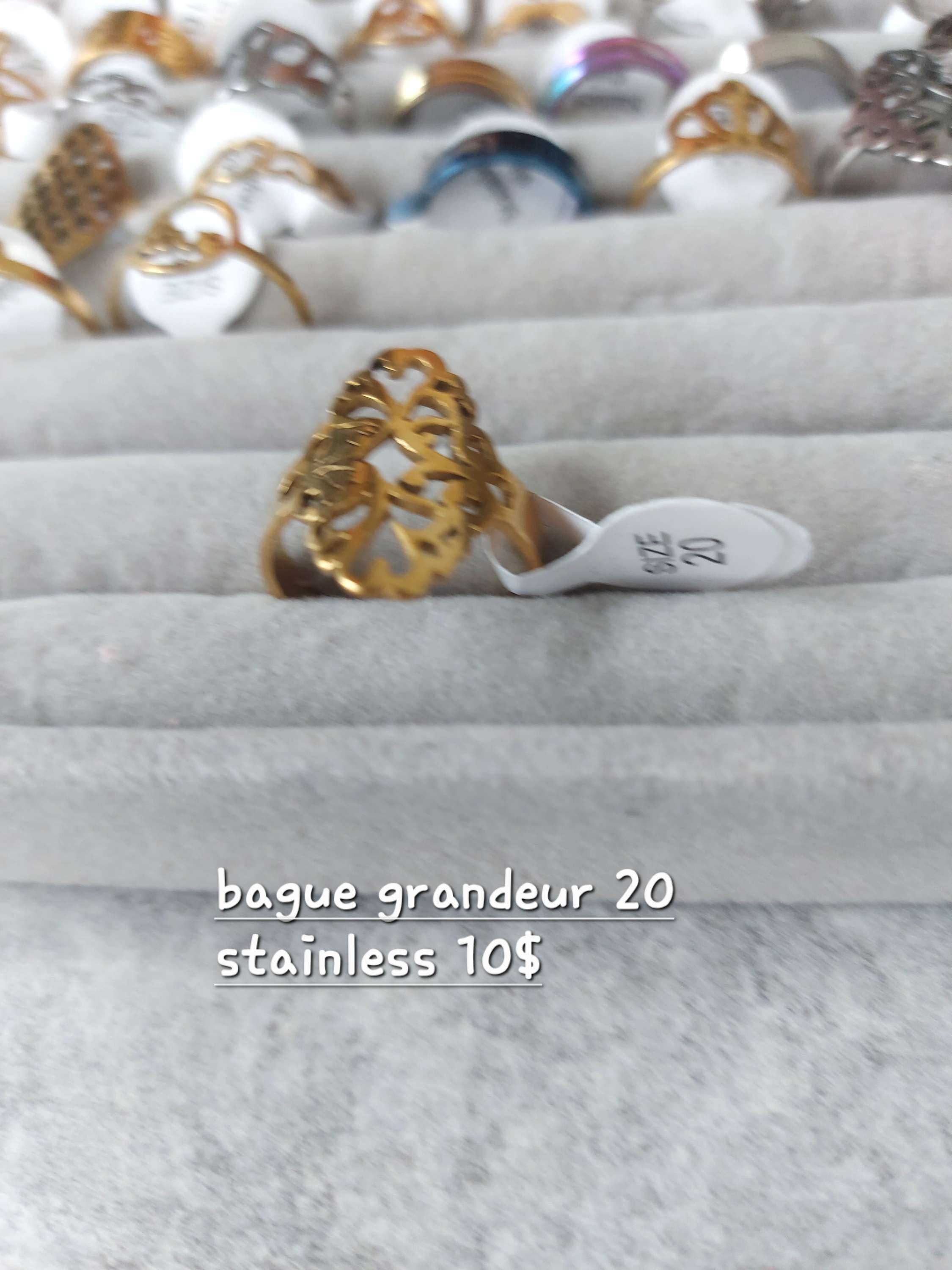 Bague stainless grandeur 20