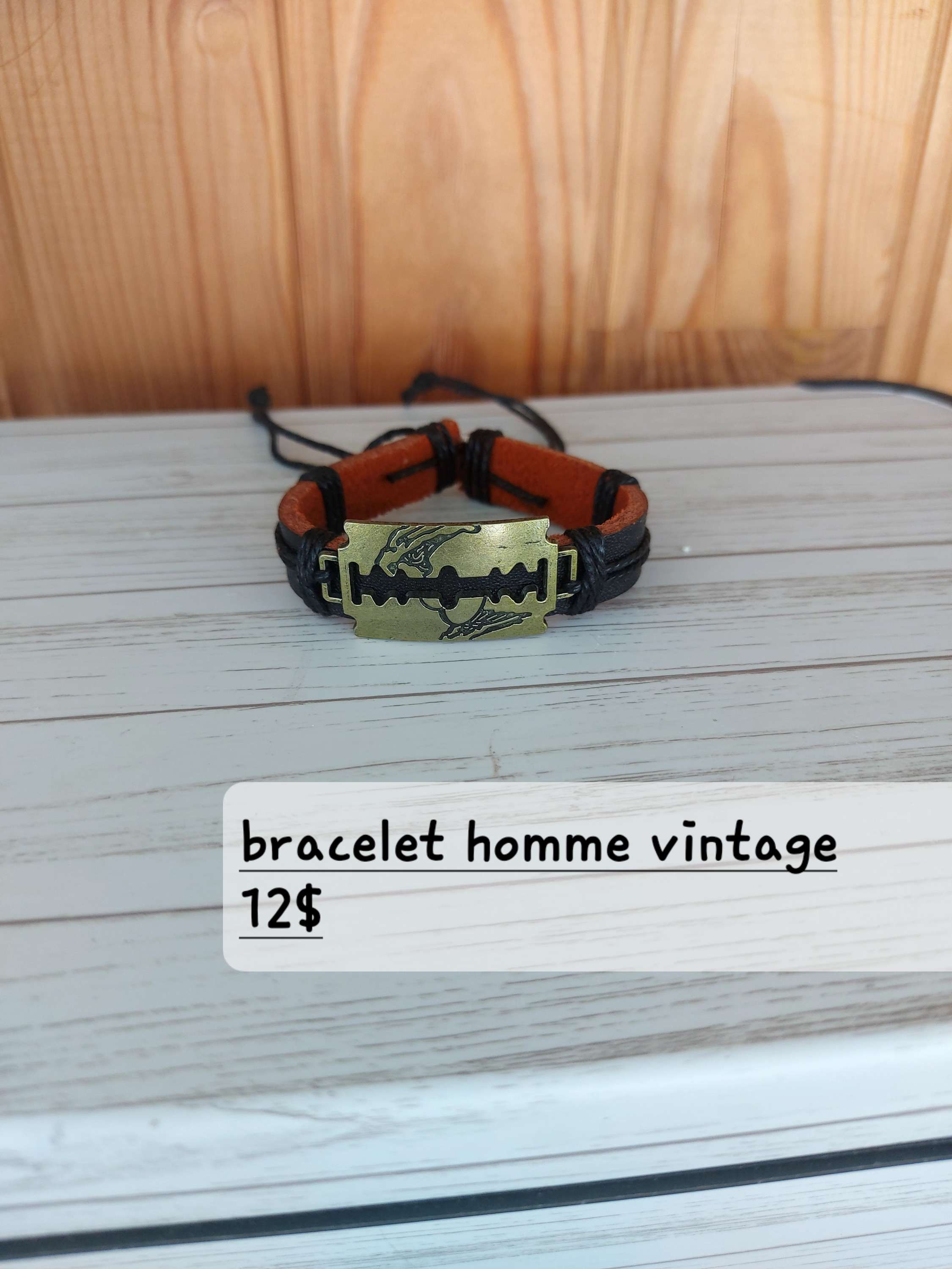 Bracelet homme vintage 