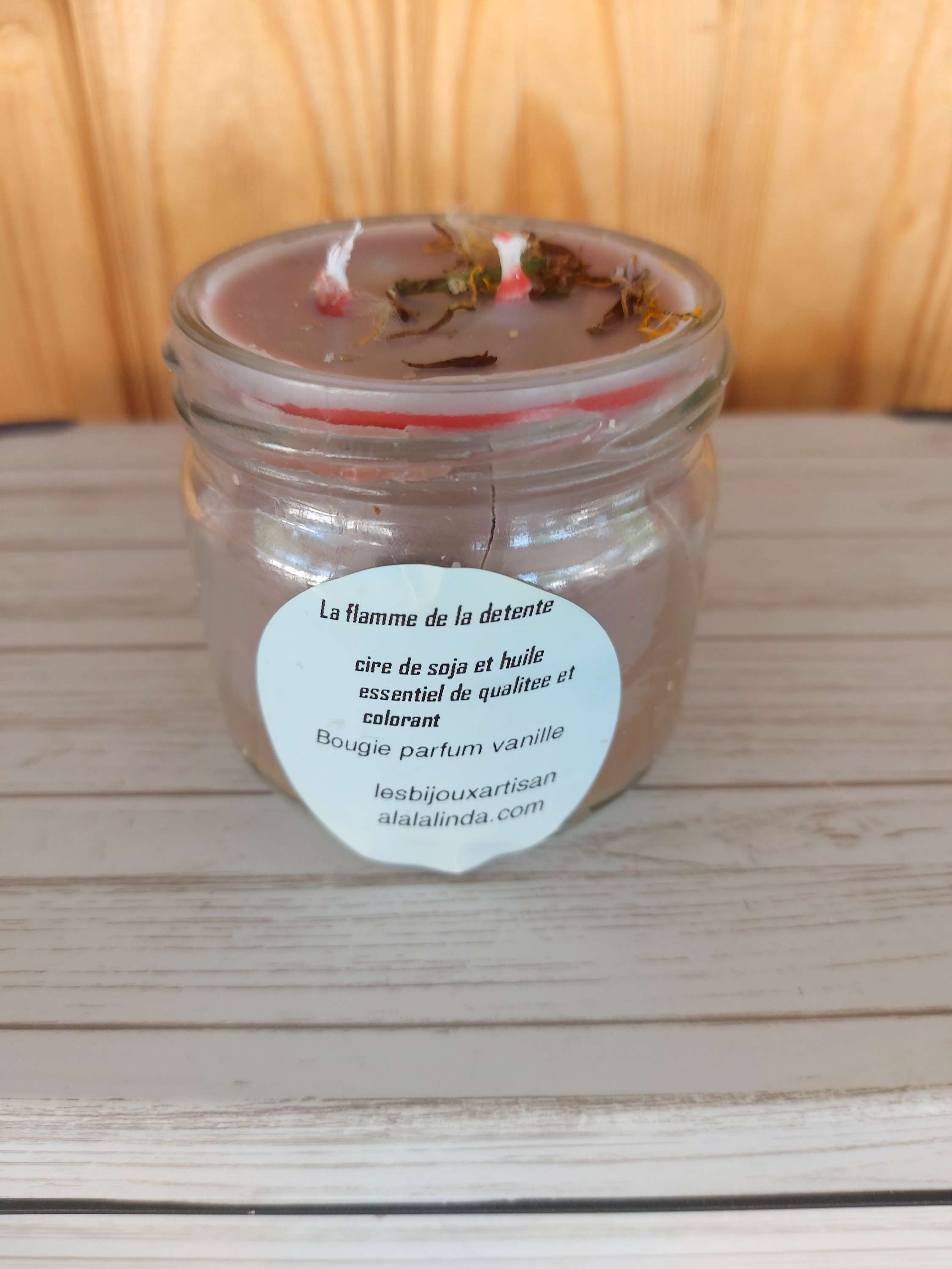 Bougie a cire soja parfum vanille