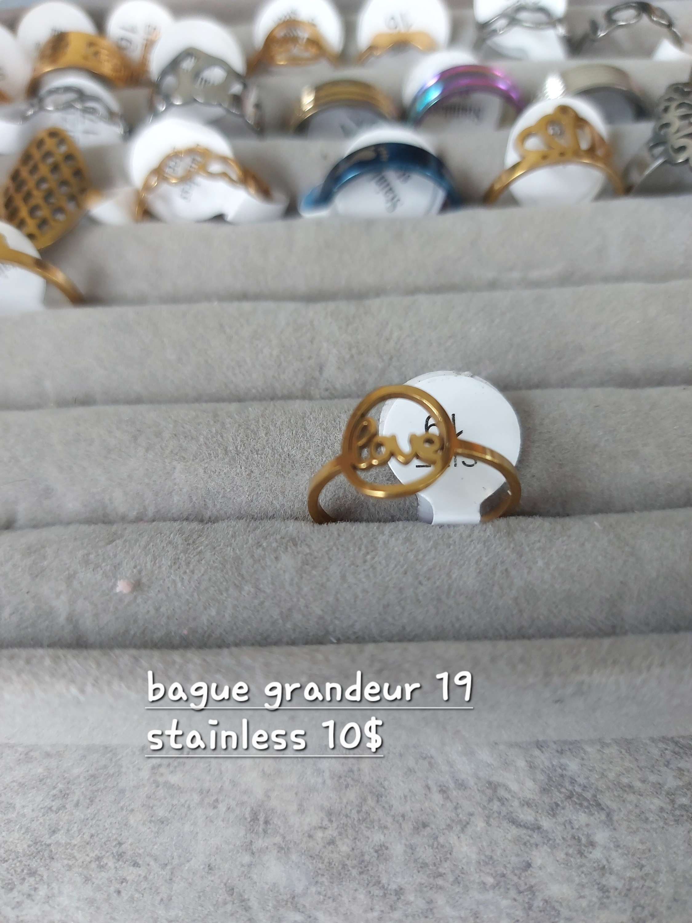 Bague stainless grandeur 19