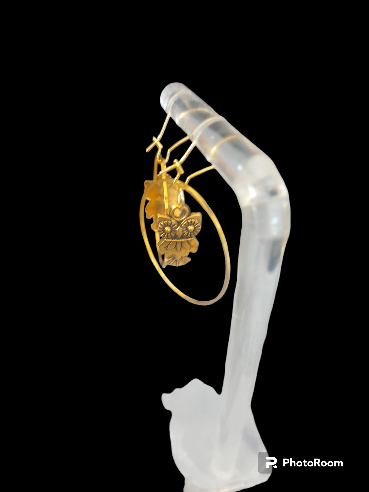 Boucle doreille hiboux