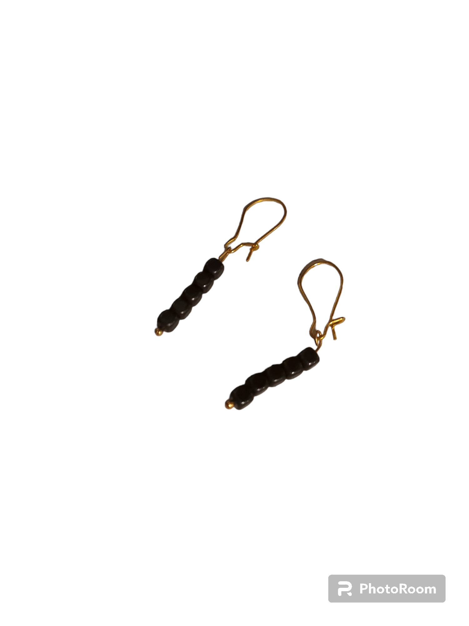 Superbe boucle d'oreille noir 