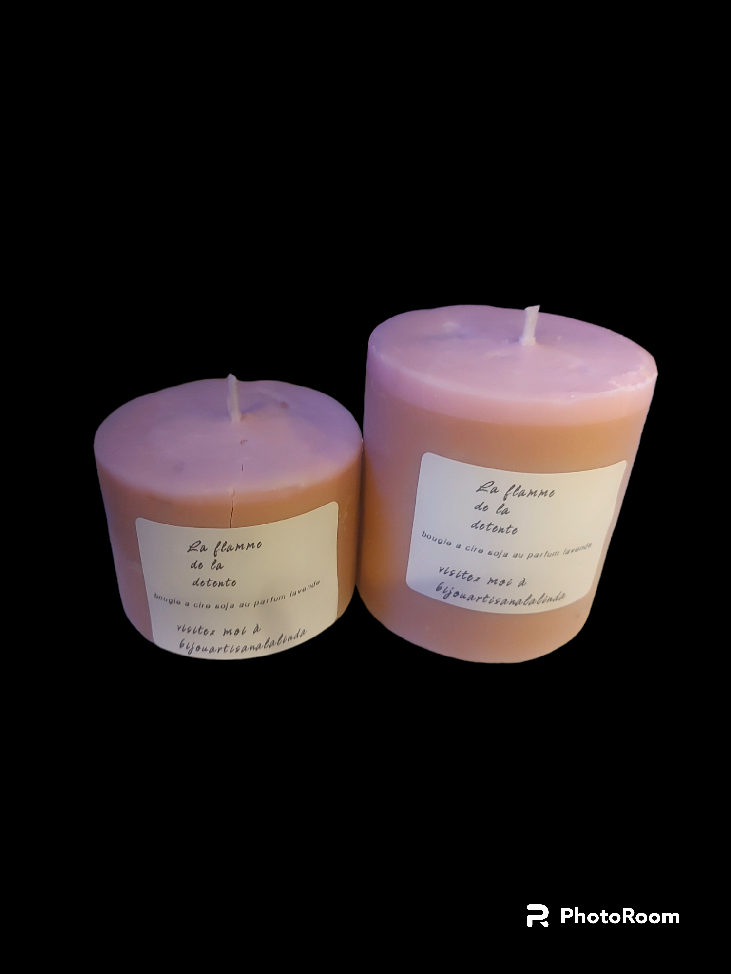 2 Bougie a cire soja parfum lavende