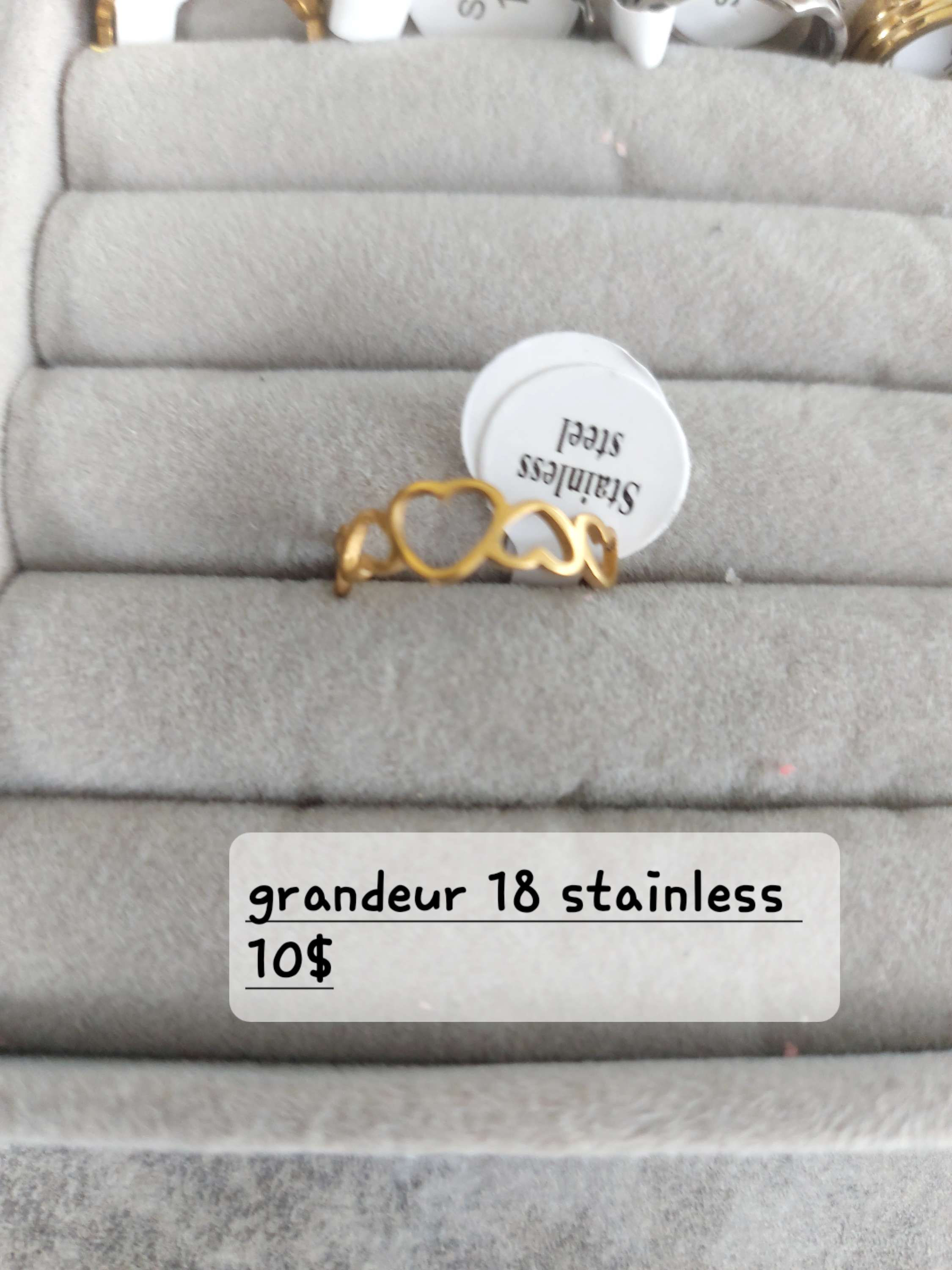 Bague stainless grandeur 18 