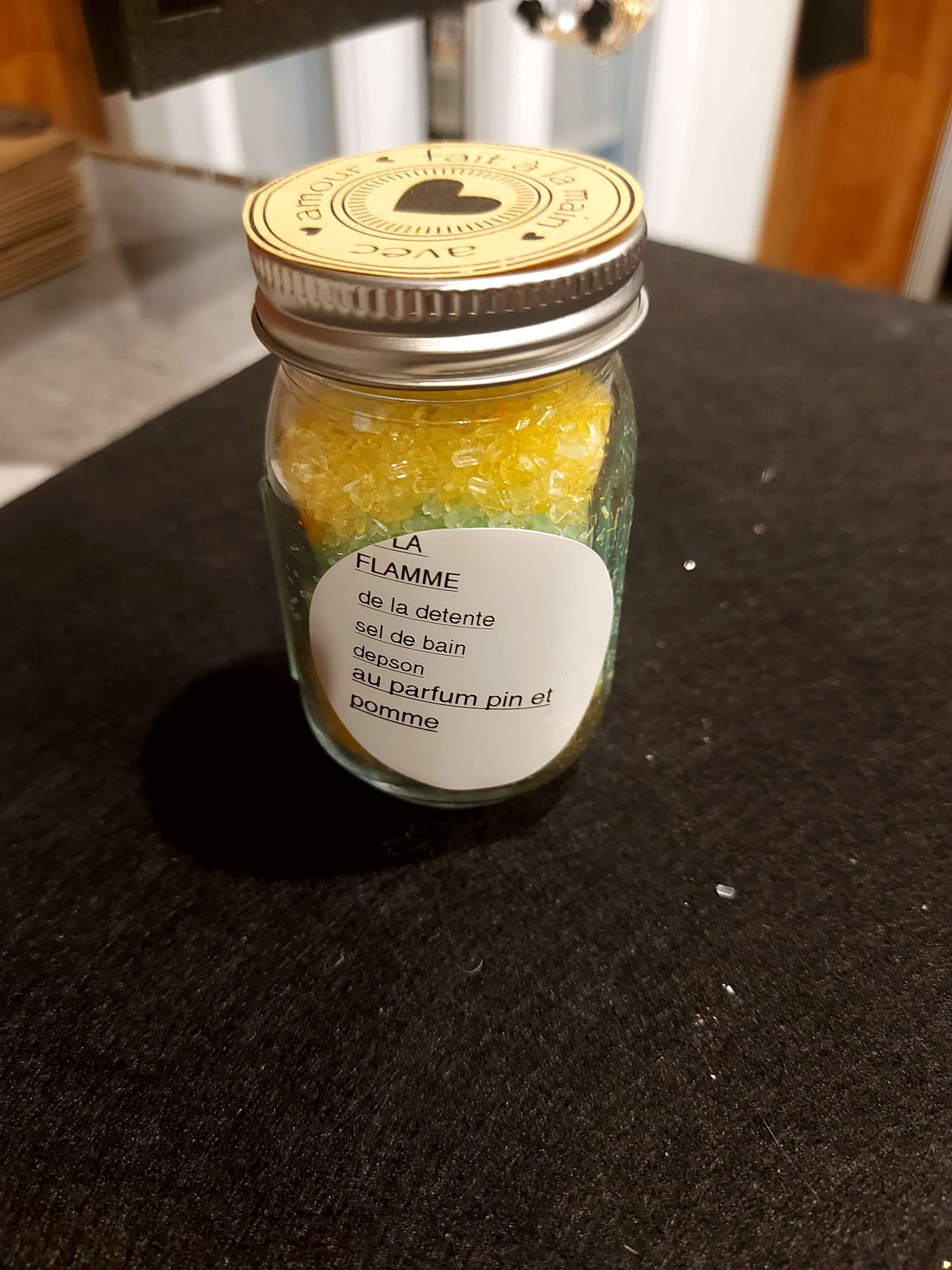 Sel de bain pin et pomme 