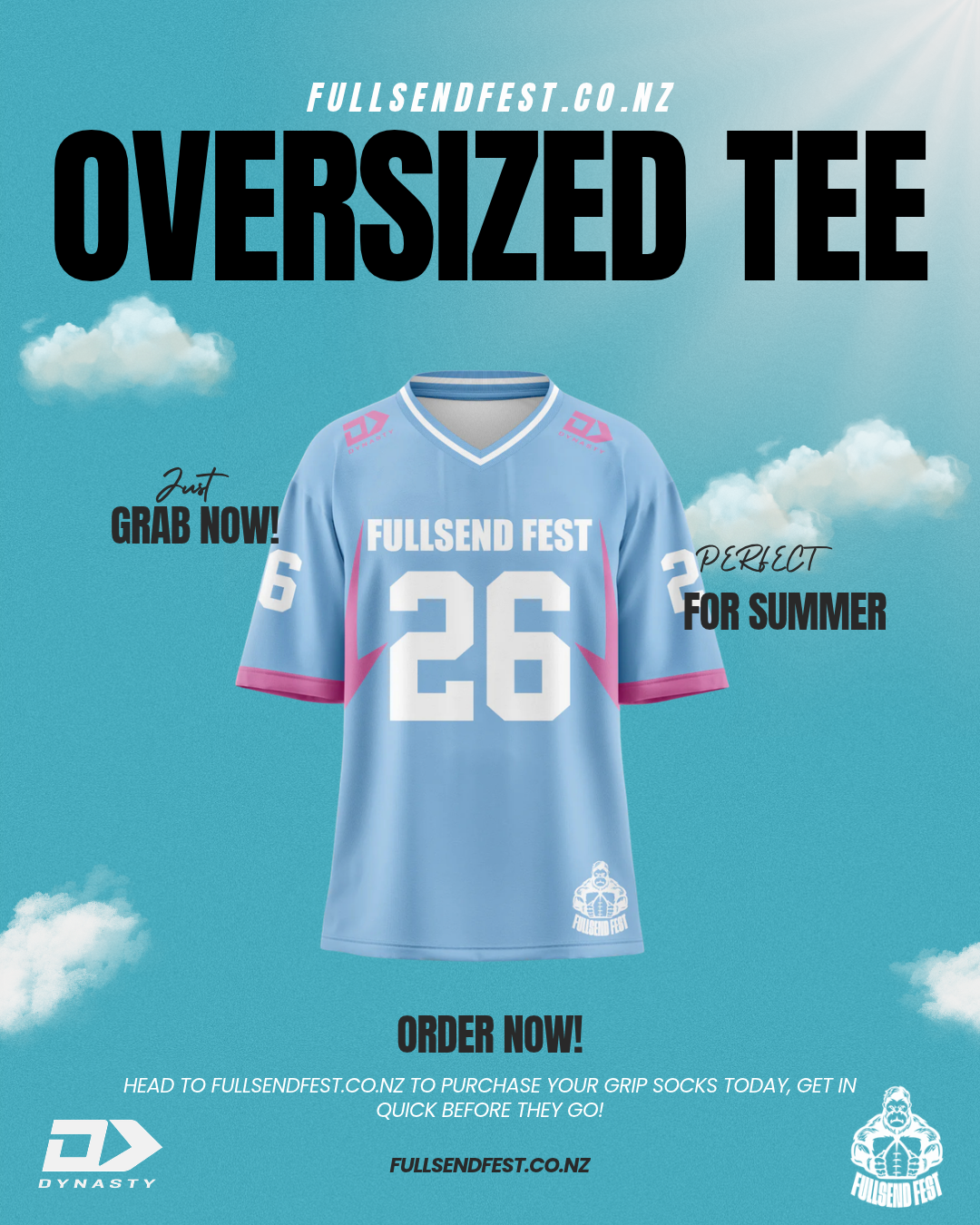 FULLSEND FEST '26 OVERSIZED T-SHIRT