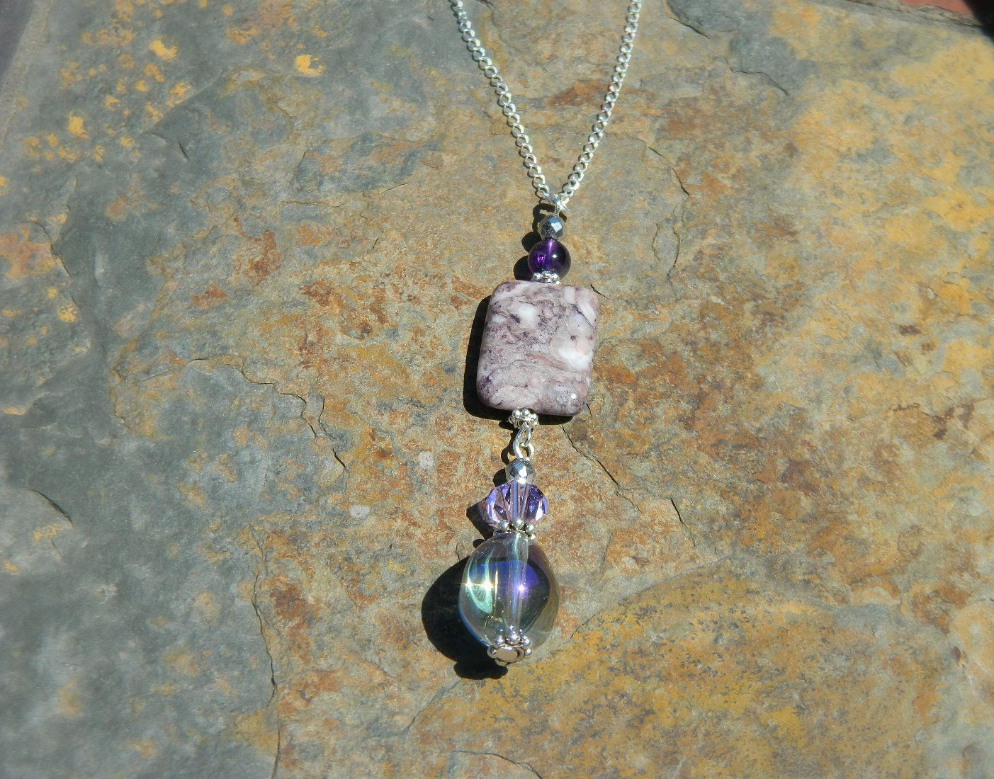 Violet Agate Necklace