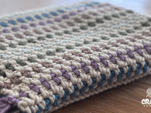 Woodland Moss Blanket – Easy Moss Stitch Crochet Baby Blanket Pattern for Beginners
