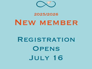 New Member Registration Opens July 16th, 2025