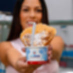 girl holding ice cream