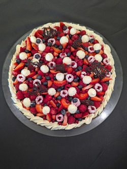 Tarte fruits rouges framboises pâtisserie Lyon