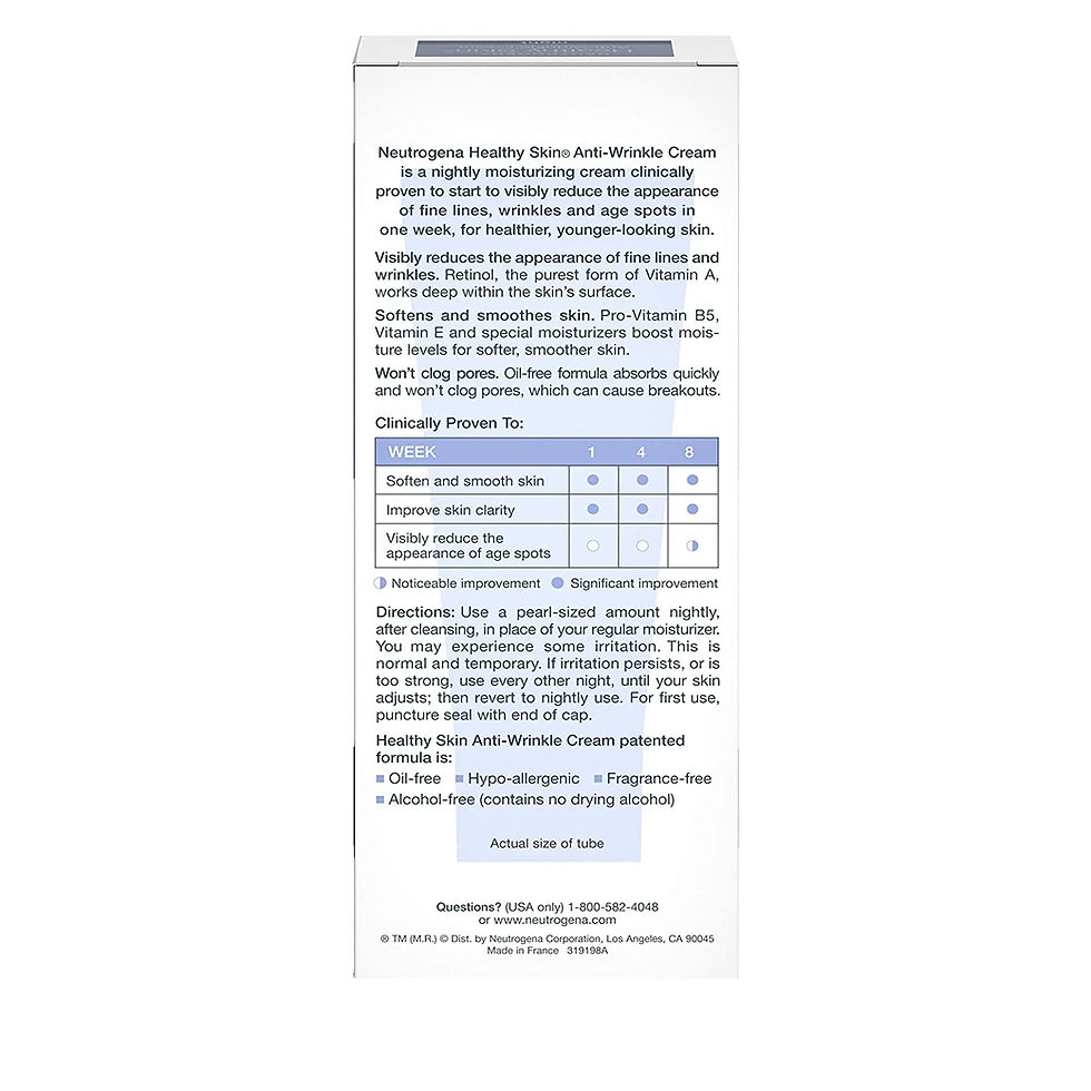 Thumbnail: Neutrogena Healthy Skin Anti-Wrinkle Retinol Night Cream with Vitamin E