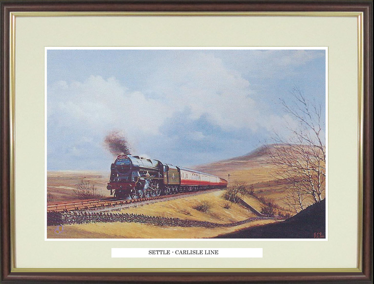 Steam Train Engine Locomotive print "Settle-Carlisle Line" by Barry Price