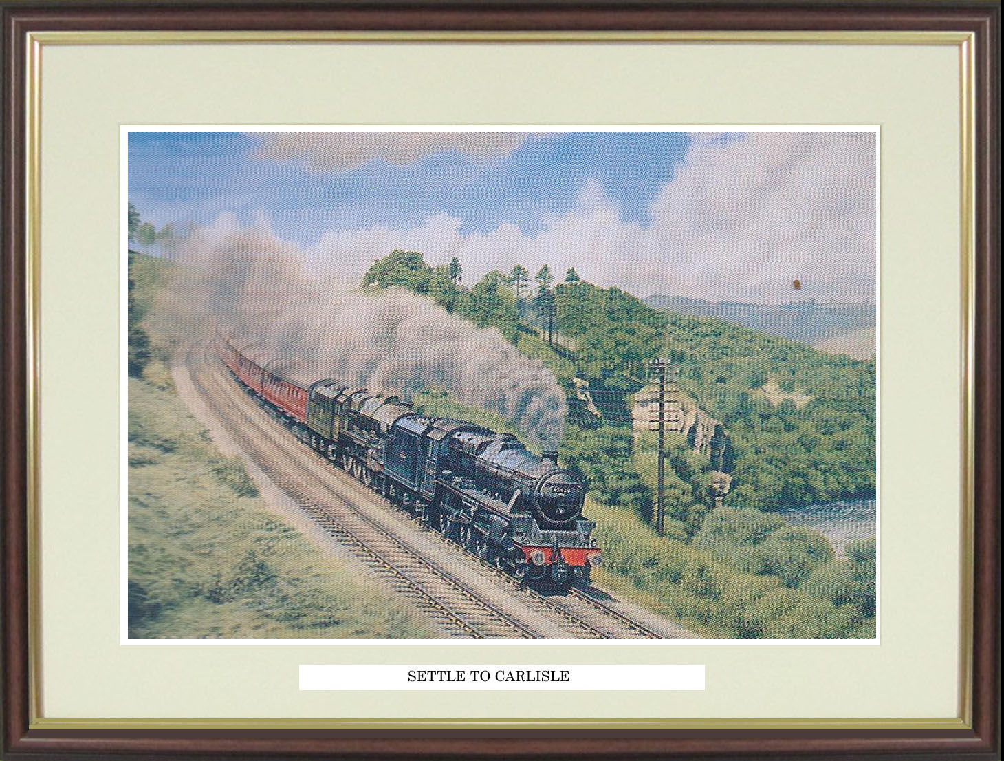 Steam Train Engine Locomotive print Royal Scot Class by Chris Holland