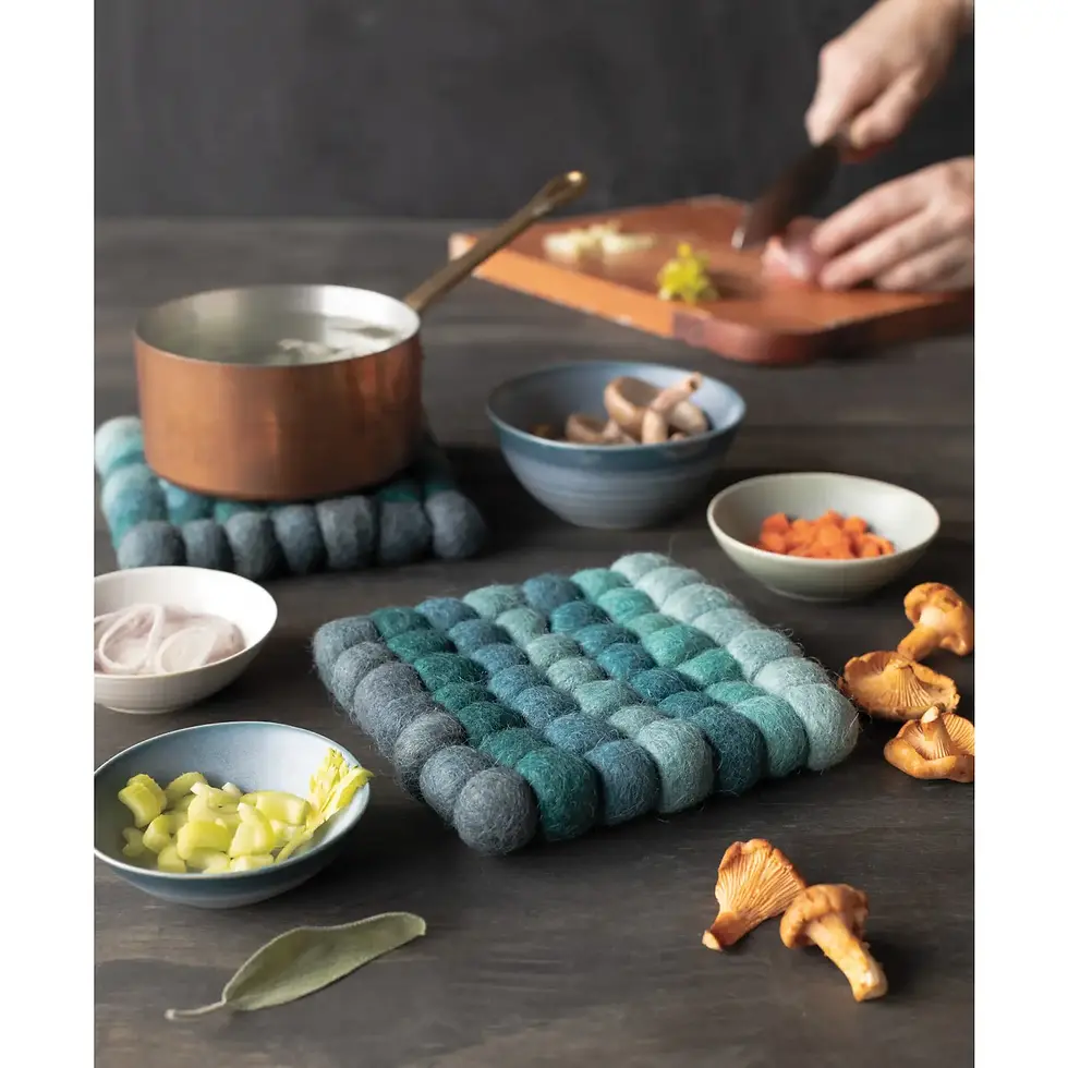 Miniature : Felt Dot Trivet