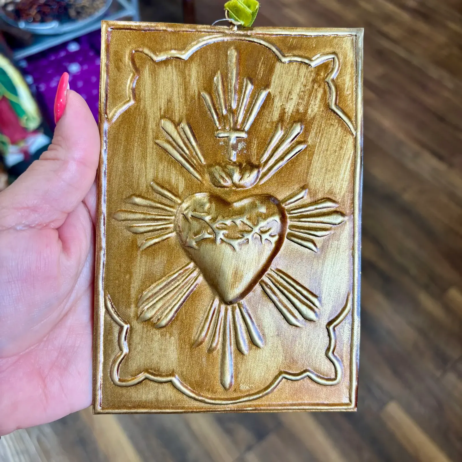 Ex Voto: Sacred Heart Plaque