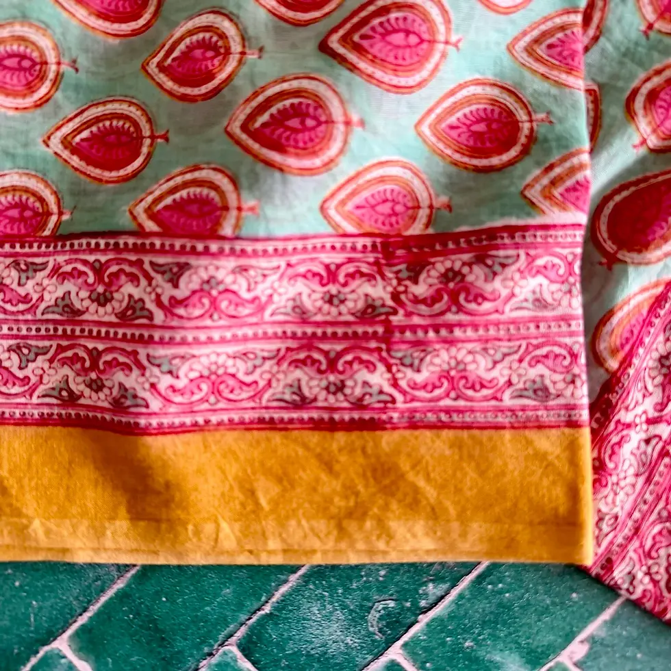 Thumbnail: Maison Lilo Cotton Scarf: Vitamin Print