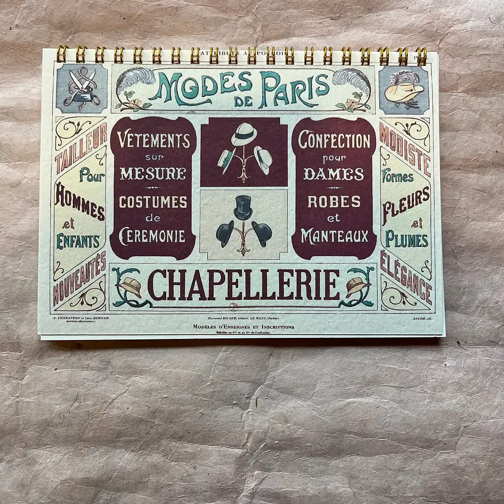 Thumbnail: Printed French Storefront Notebooks
