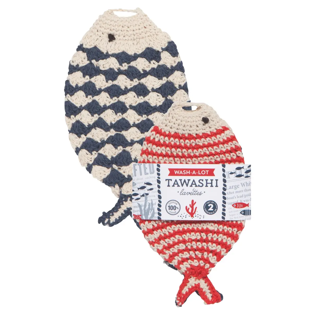 Crochet Fish Sponges Set of 2