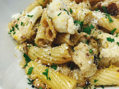 Roasted Cauliflower and Anchovy Pasta