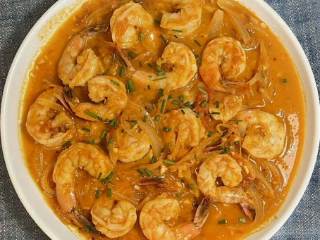 Shrimp with Saffron Butter and Garlic