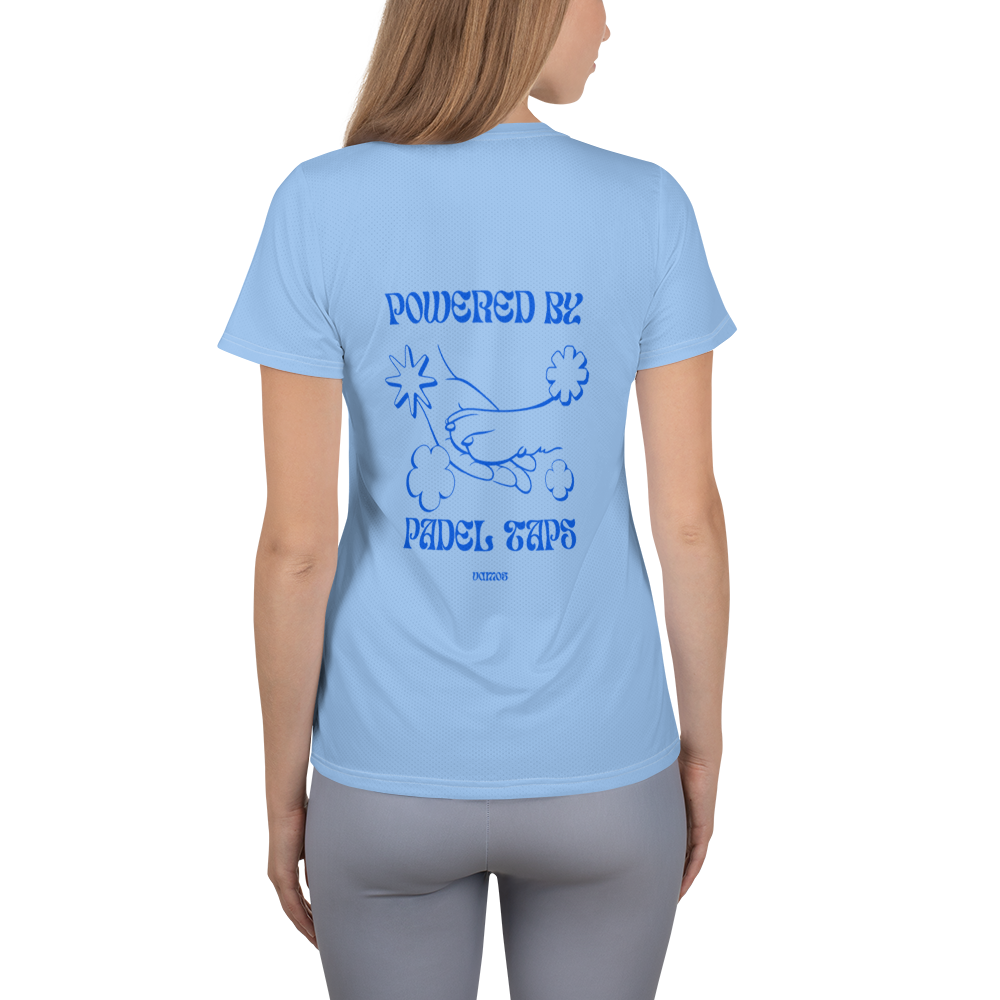 Powered by Padel Taps Athletic T-shirt (Women)