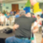 El alcalde compartió con los participantes en el ceremonia de cierre del campamento, donde se vivieron momentos de emoción. (Foto suministrada)