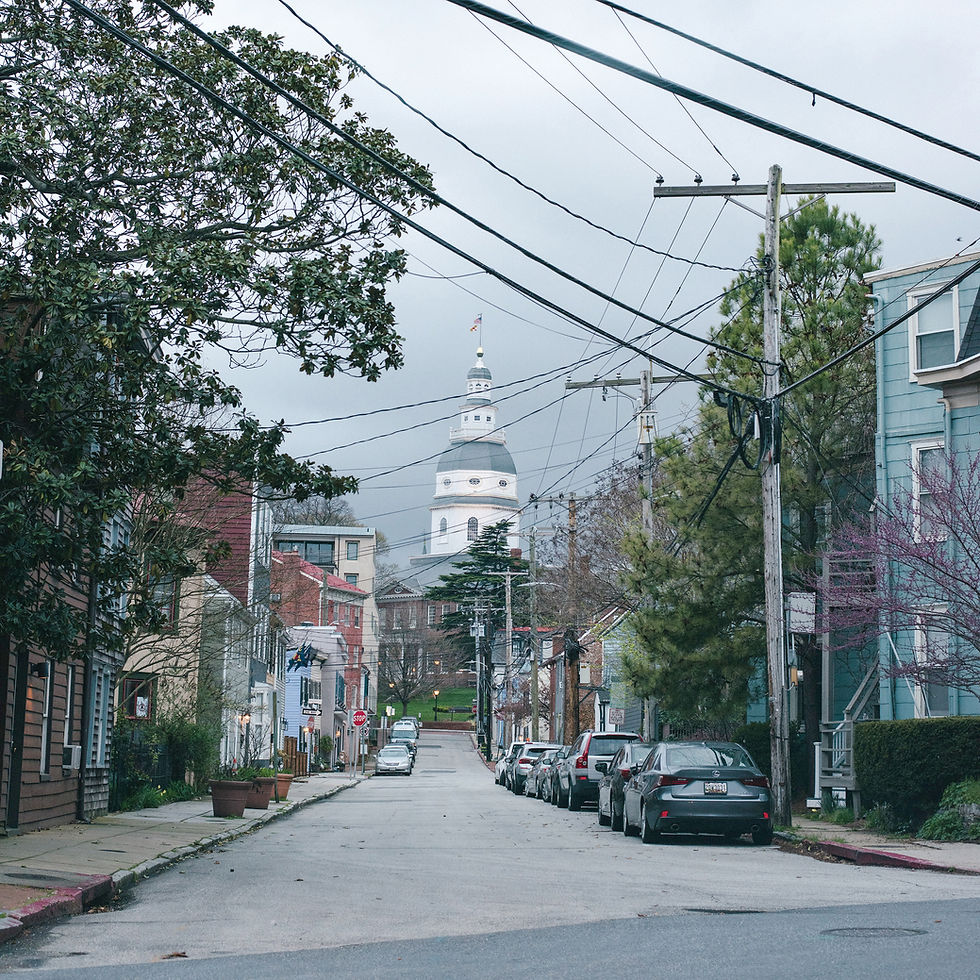 The downtown area in Annapolis, the capital of Maryland, where some Democratic state lawmakers have been pushing for the state to redraw its congressional map before the midterms, April 1, 2020. Democrats are still widely favored to win control of the U.S. House of Representatives in the November midterm elections, but Republicans have gained a new structural edge through their redistricting efforts. (Andrew Mangum/The New York Times)