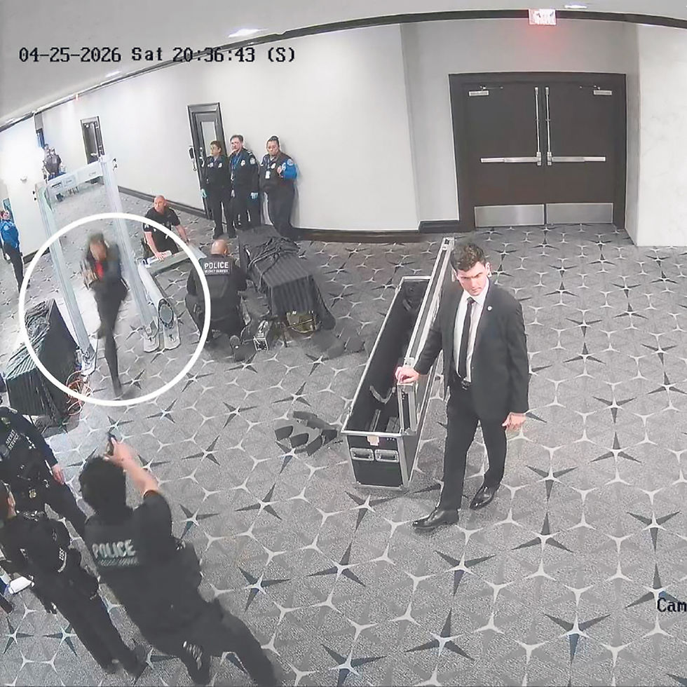 New video analysis suggests suspect in correspondents’ dinner attack fired first.