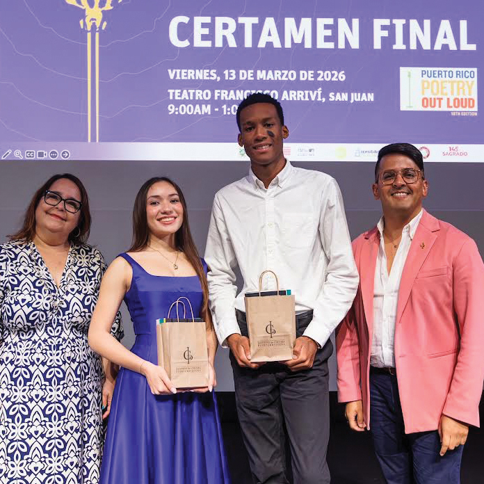 David D’Aguilar se corona campeón de Poetry Out Loud Puerto Rico 2026.