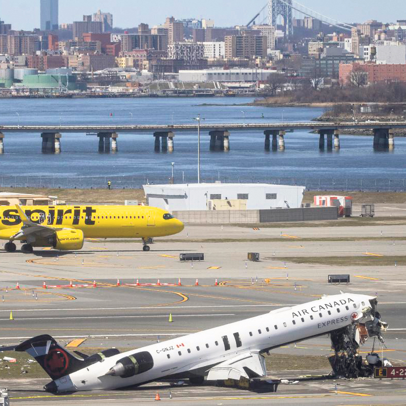 Investigators focus on overlapping failures in LaGuardia crash.