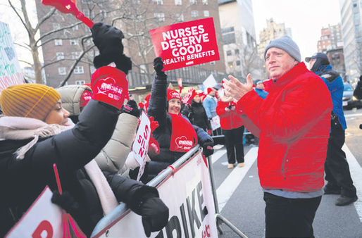 Nearly 15,000 nurses go on strike at major New York City hospitals