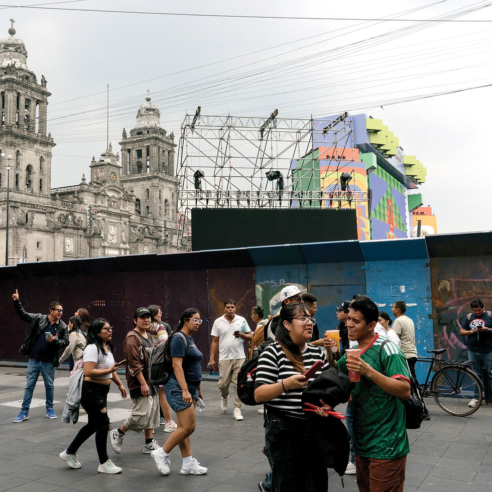 Mexico City protests go on without disrupting the World Cup opening ceremony