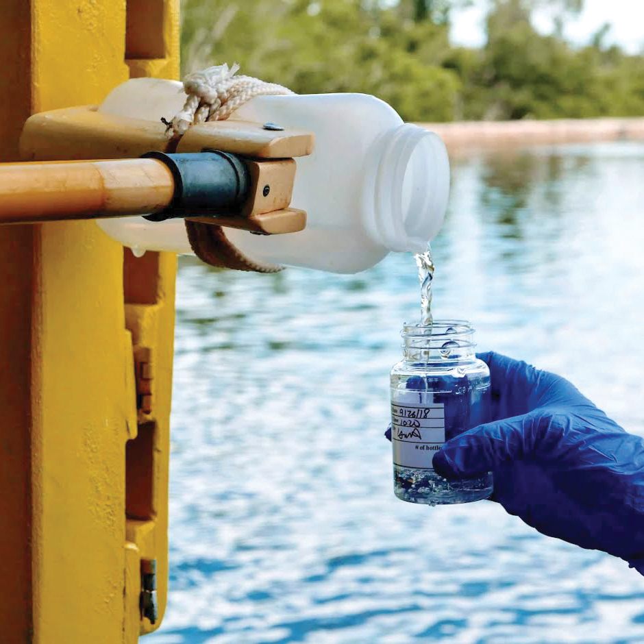 Condado residents alarmed by dark patch in lagoon.