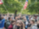 Pro-Palestinian demonstrators and counterprotesters waving the flag of the United States gather on Friday, May 3, 2024, on the University of Chicago’s campus. The university has long held itself up as a national model for free expression. (Jamie Kelter Davis/The New York Times)