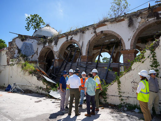 Inician trabajos de conservación en la parroquia histórica de Guayanilla