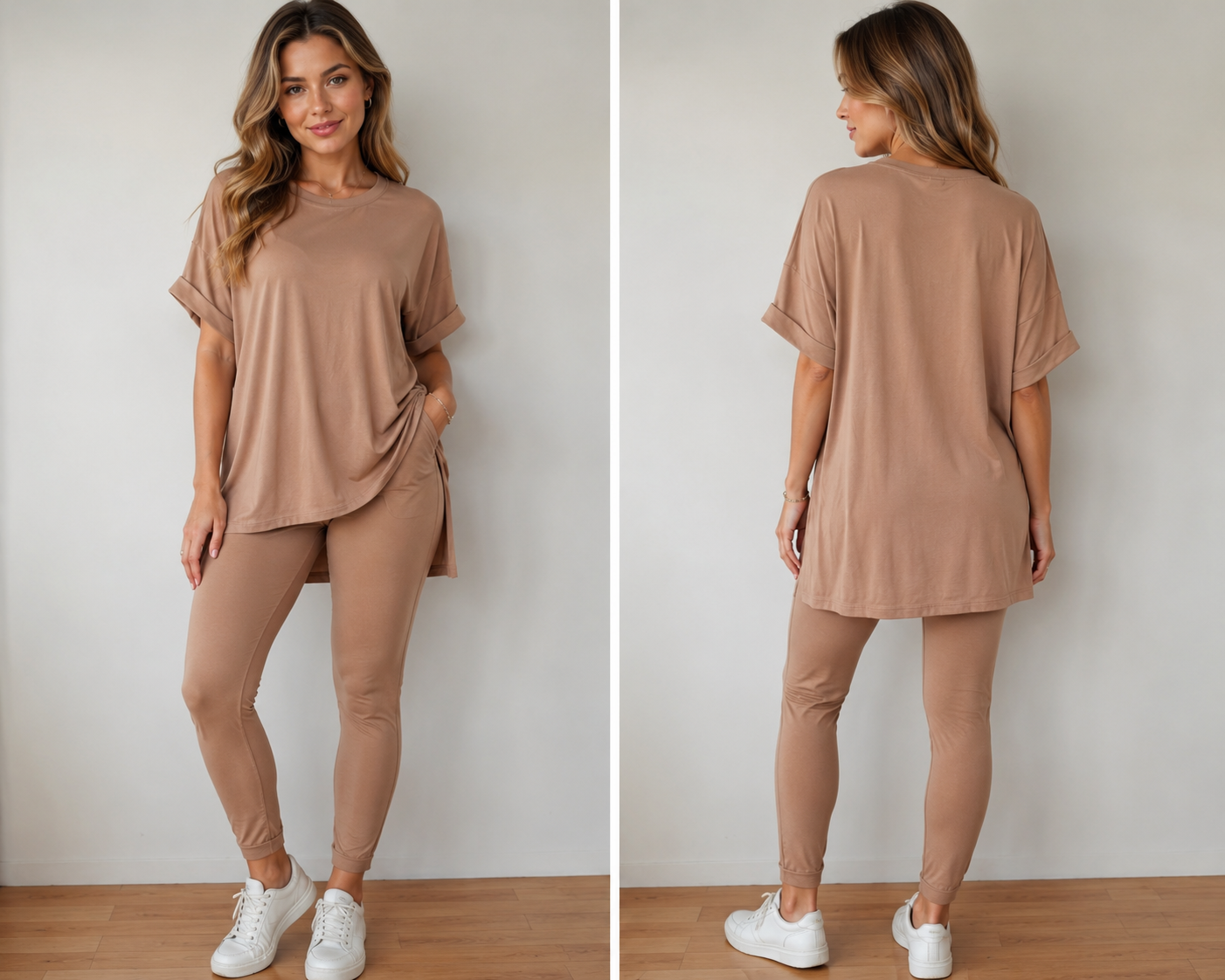 Zenana Buttery Soft Two-Piece Lounge Set