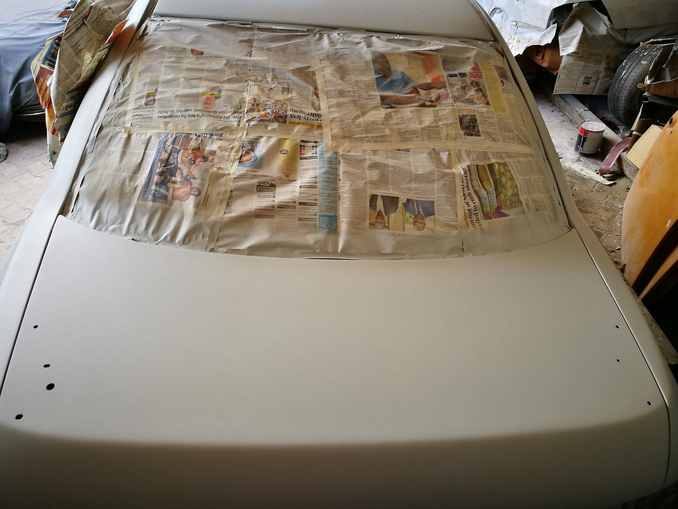 Boot lid, primered