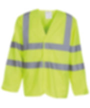 Long sleeve vest EN ISO 20471 CLASS 2 with a logo