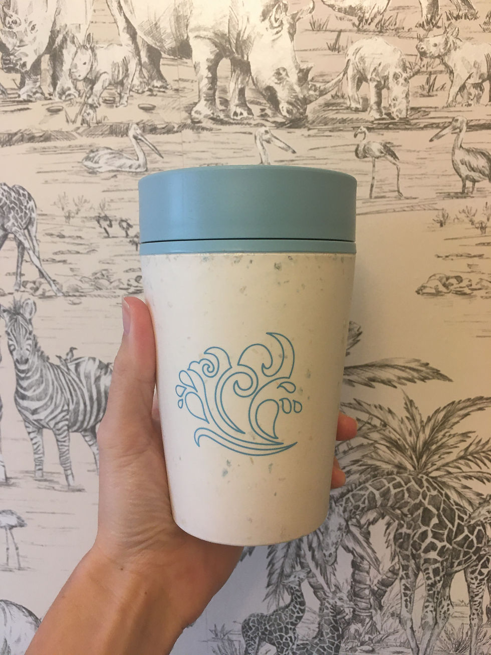 Thumbnail: Recycled Cup 8oz Blue Ocean Splash