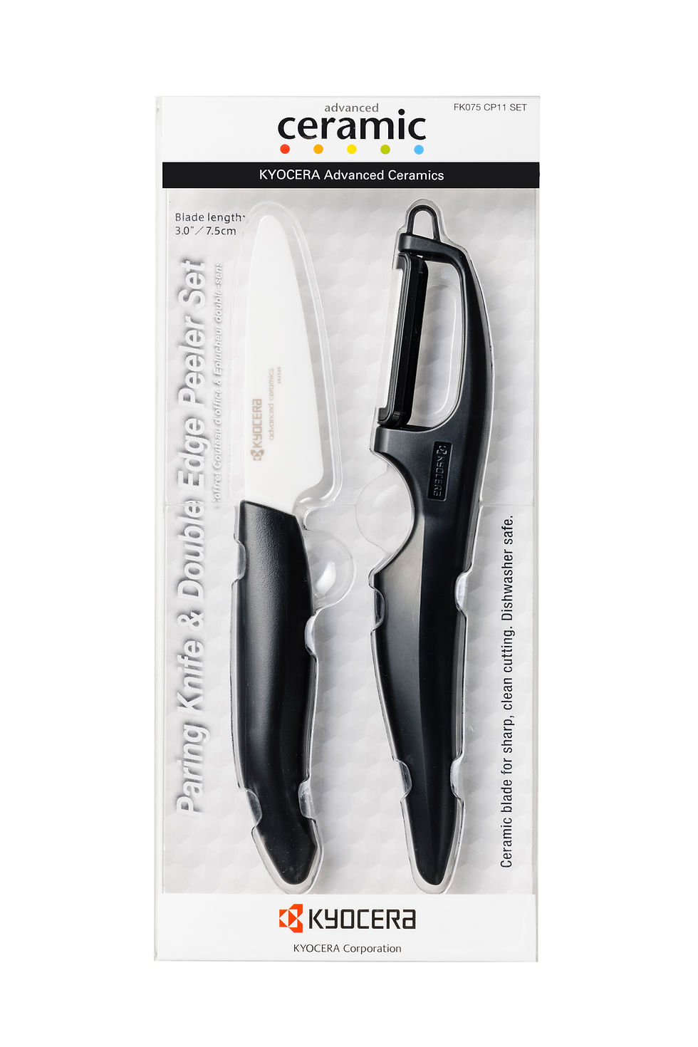 Thumbnail: Kyocera 75mm Paring Knife & Double Edged Peeler Set