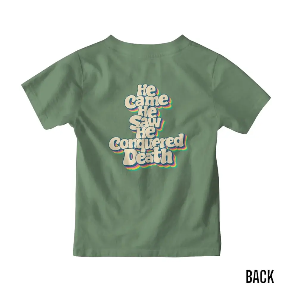 Thumbnail: He Came, He Saw, He Conquered Death - Oversized Tees