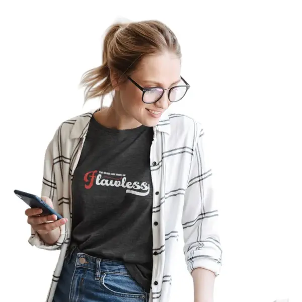 Thumbnail: The Cross has made me Flawless    -  Premium Tees