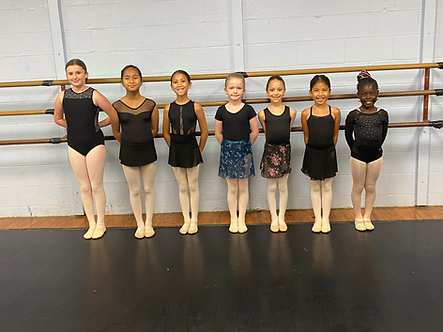 Virginia Beach Ballet students at the barre