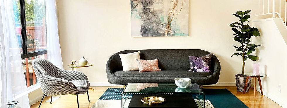 living room furniture staged by Refresh2Design