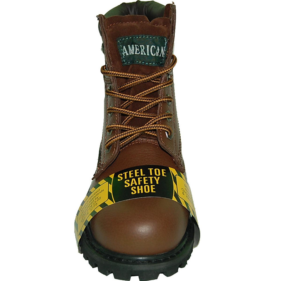 Thumbnail: KRAZY LP Men's Steel Toe Superb Stitching Genuine Leather Brown Workboot