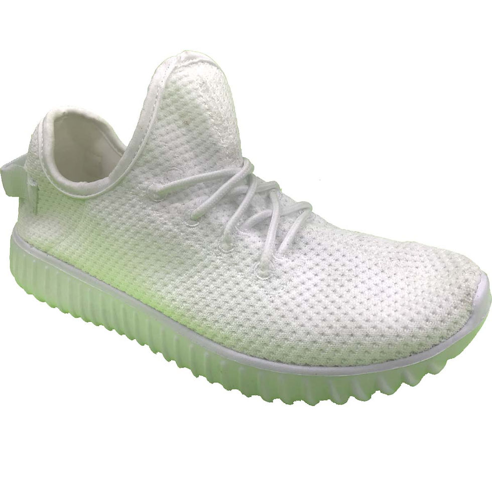 Knitted Shoe Artists Republic Collection Men's White Knitted Sneaker