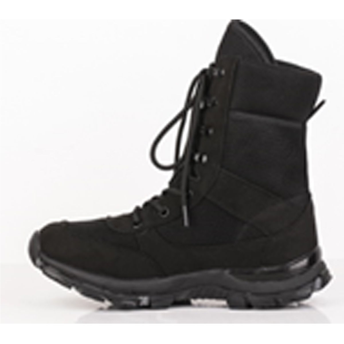 Amazonian Men's 8 inch Black Lace Up with Suede Leather Upper Combat Boot