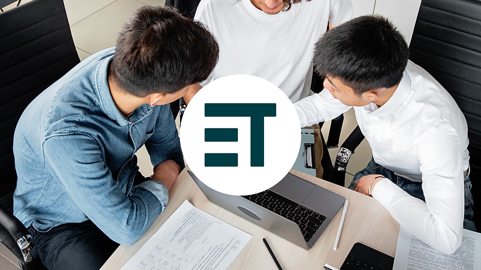 Team collaborating on business process documentation and automation using Microsoft Copilot, with digital tools and workflows visible on screen.