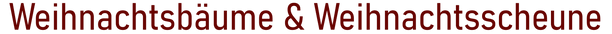 Weihnachtsscheune & Weihnachtsbäume Head